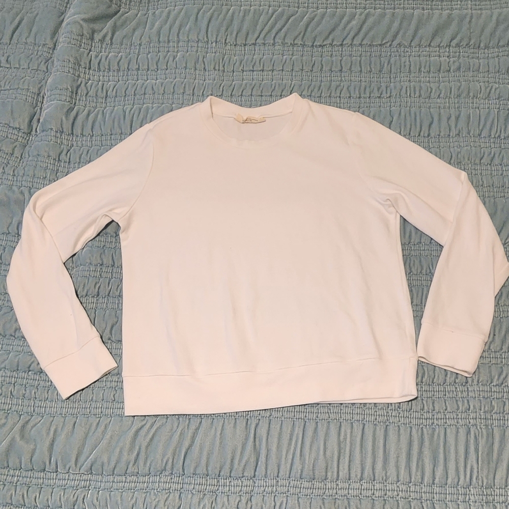 78 & Sunny White Crew Neck Sweatshirt Size Medium - Picture 1 of 7